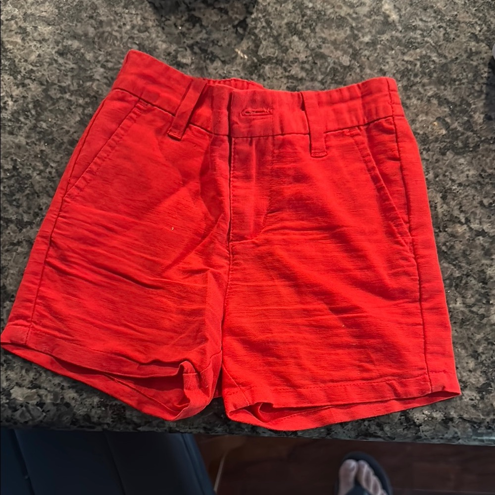 Janie and Jack Red Kids Casual Shorts